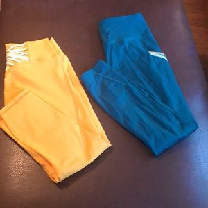 Fabletics high waisted sculpt knit essential legging and high waisted capri